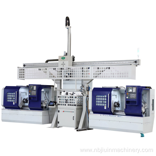 Gantry Loader With Two CNC Machines